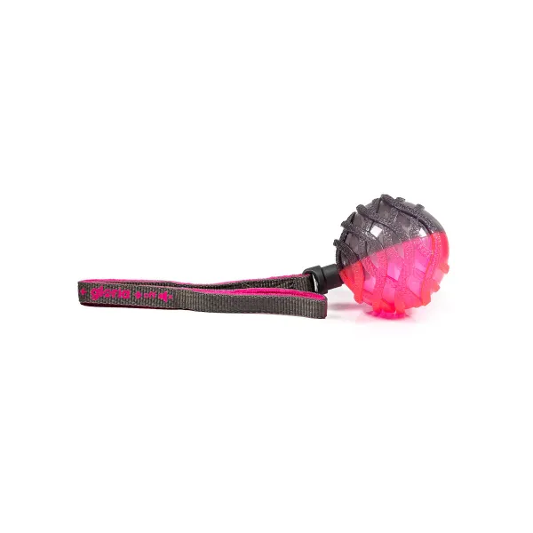 Pallonheitin koiralle Gloria Harmaa Pinkki TPR Kamuolys L