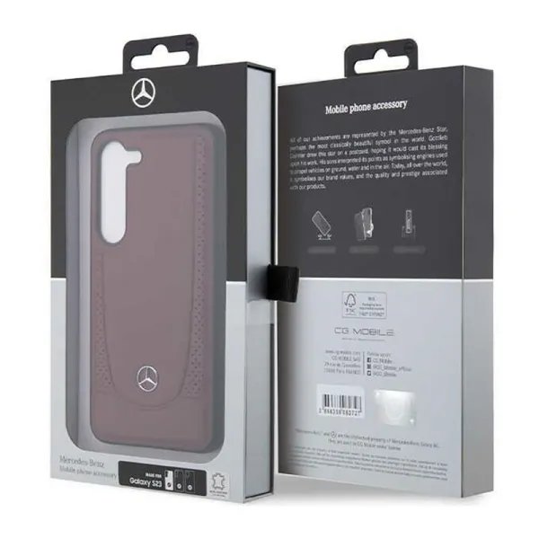 Mercedes Leather Urban Line - Case for Samsung Galaxy S23 (Red)