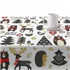 Stain-proof resined tablecloth Belum Merry Christmas Multicolour 150 x 150 cm