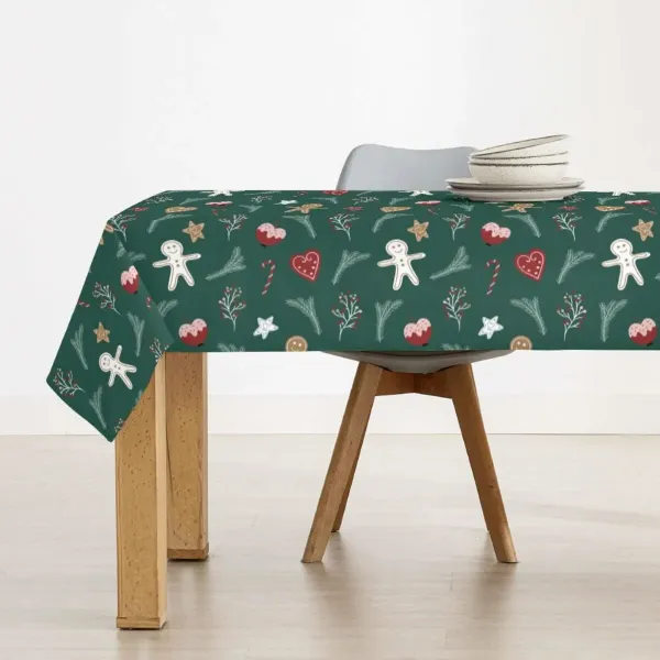 Stain-proof resined tablecloth Belum Merry Christmas Multicolour 100 x 150 cm