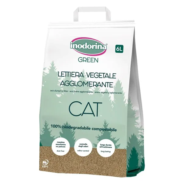 Песок для кошек Inodorina Без запаха 6 L