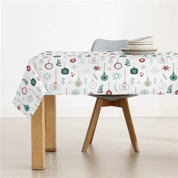 Stain-proof resined tablecloth Belum Merry Christmas Multicolour 100 x 150 cm