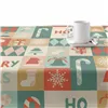 Stain-proof resined tablecloth Belum Merry Christmas Multicolour 150 x 150 cm