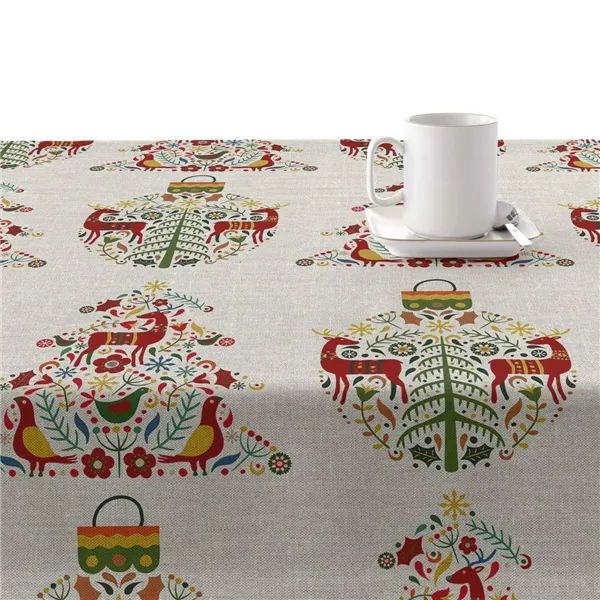 Stain-proof resined tablecloth Belum Merry Christmas Multicolour 250 x 150 cm