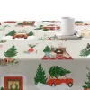 Stain-proof resined tablecloth Belum Merry Christmas Multicolour 150 x 150 cm