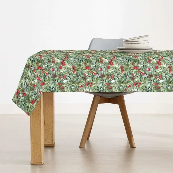 Stain-proof resined tablecloth Belum Christmas Multicolour 150 x 150 cm