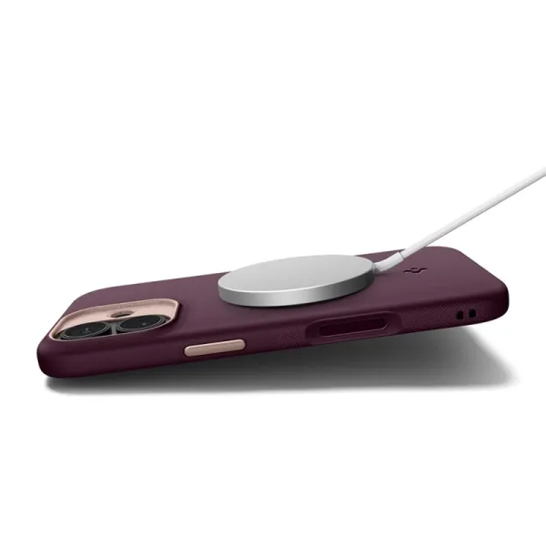 Spigen Nano Pop Mag MagSafe - Case for iPhone 17 (Burgundy Bean)  