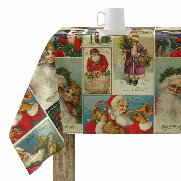 Stain-proof resined tablecloth Belum Vintage Christmas Multicolour 200 x 150 cm