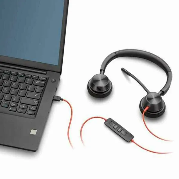Uždaro tipo ausinės Poly BW3320 USB-A Juoda