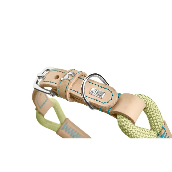 Dog collar Hunter MALIA Green M/L 45-54 cm