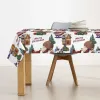 Stain-proof resined tablecloth Belum Papa Noel Multicolour 150 x 150 cm