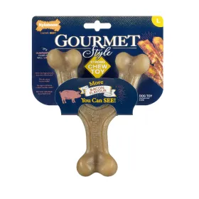 Šunų kramtomasis žaislas Nylabone Ruda Bacon Dirbtinis L