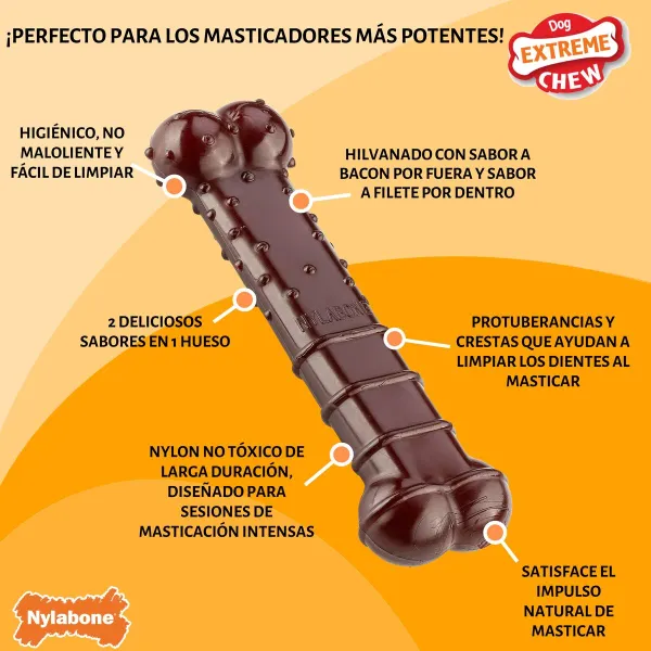 Kauls Nylabone Brūns Bacon M