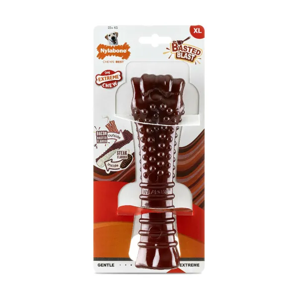Luu Nylabone Ruskea Bacon XL