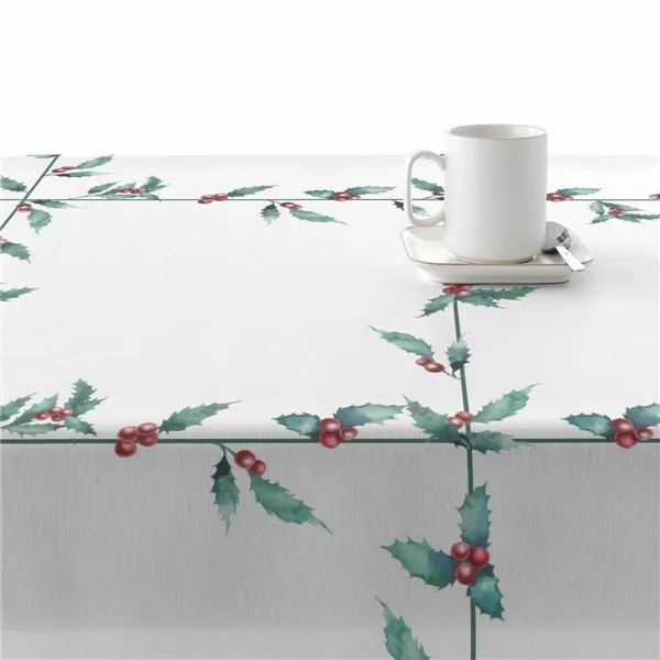 Stain-proof resined tablecloth Belum White Christmas Multicolour 150 x 150 cm