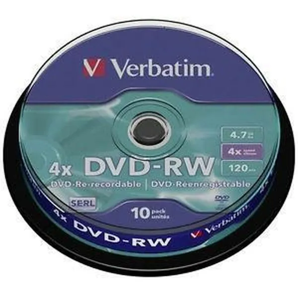 DVD-RW Verbatim DVDVER00072B 10 osaa