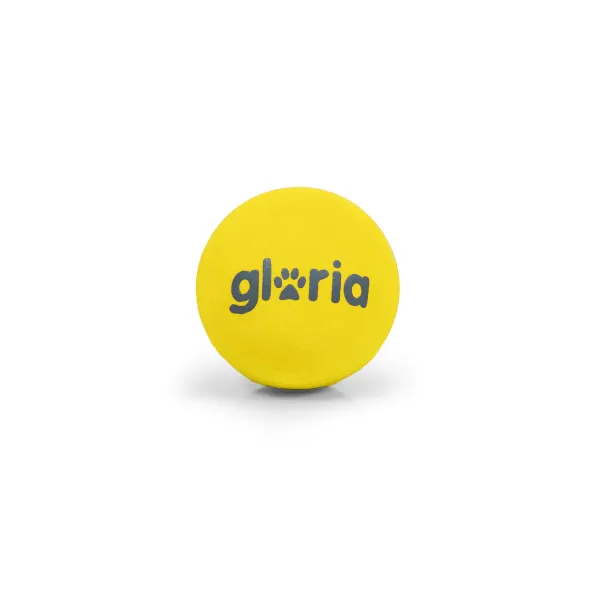 Мяч для животных Gloria PLAY AND RUN Жёлтый Поролон TPR S 4,5 cm 2 штук