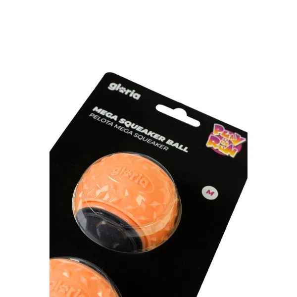 Mājdzīvnieku Bumba Gloria PLAY AND RUN Oranžs TPR M 6,35 cm 2 gb.