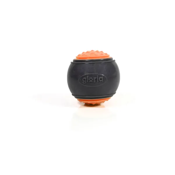 Kamuolys naminiams gyvūnėliams Gloria PLAY AND RUN Oranžinė TPR M 6,35 cm 2 vnt.