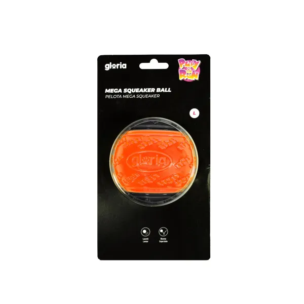 Kamuolys naminiams gyvūnėliams Gloria PLAY AND RUN Oranžinė TPR L 8,89 cm