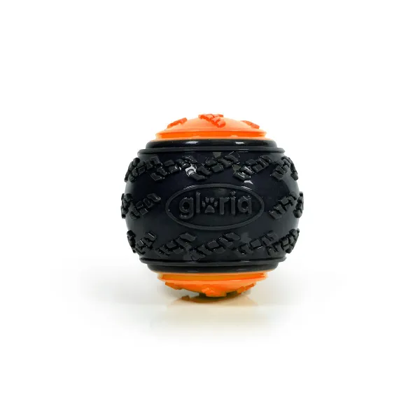 Kamuolys naminiams gyvūnėliams Gloria PLAY AND RUN Oranžinė TPR L 8,89 cm