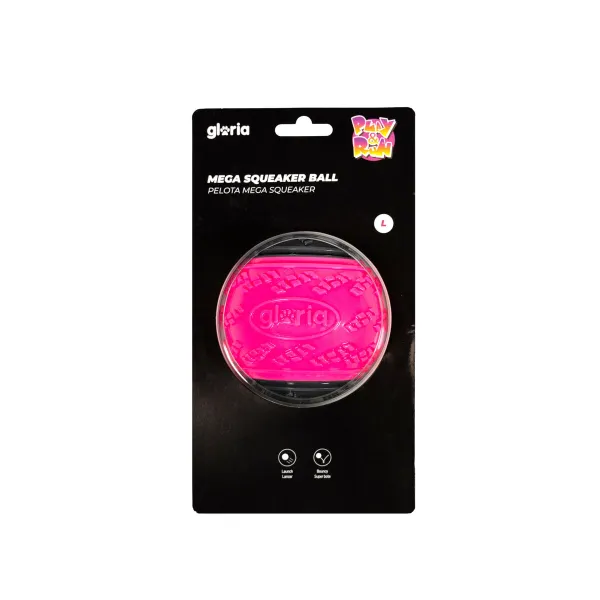 Kamuolys naminiams gyvūnėliams Gloria PLAY AND RUN Rožinė TPR L 8,89 cm