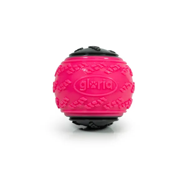 Kamuolys naminiams gyvūnėliams Gloria PLAY AND RUN Rožinė TPR L 8,89 cm