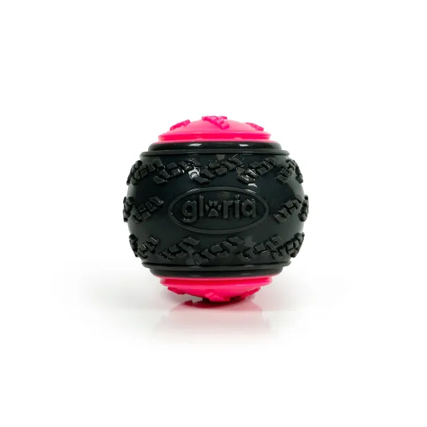 Kamuolys naminiams gyvūnėliams Gloria PLAY AND RUN Rožinė TPR L 8,89 cm