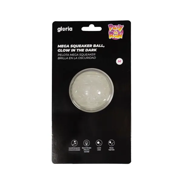 Kamuolys naminiams gyvūnėliams Gloria PLAY AND RUN Geltona TPR 6,35 cm