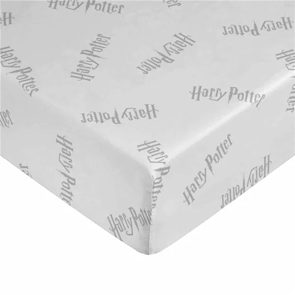 Fitted sheet Harry Potter White Grey Double