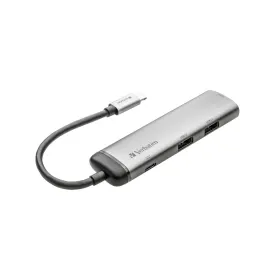 USB-keskitin Verbatim Hopeinen