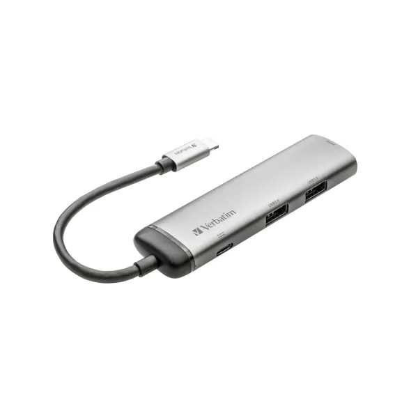 USB Centrmezgls Verbatim Sudrabains