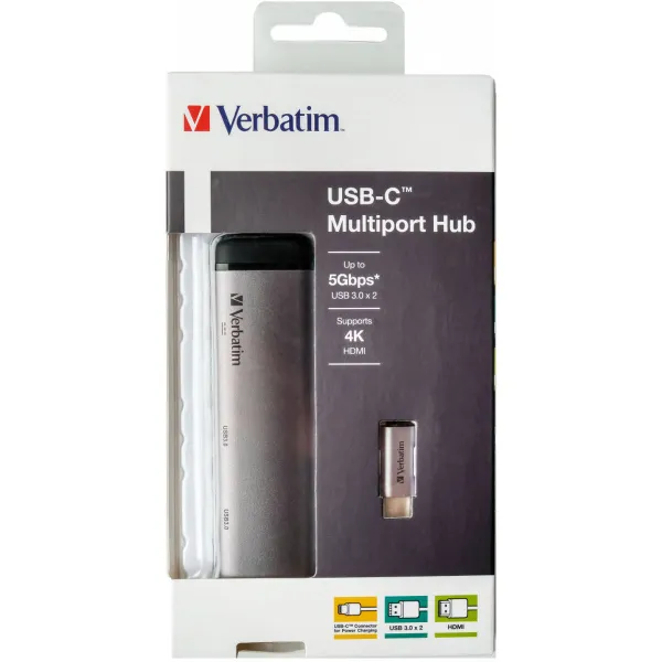 USB-jaotur Verbatim Hõbedane