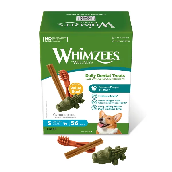 Влажный корм Whimzees Daily Dental Treats 56 штук