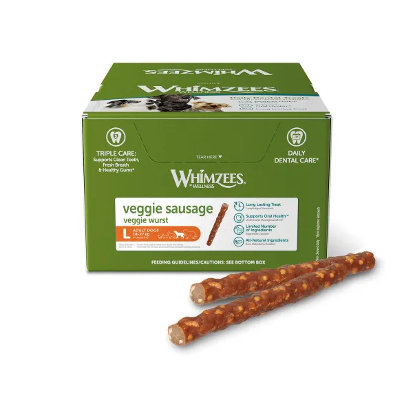 Стоматологическая конфета Whimzees Veggie Sausage (50 штук)