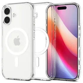 Spigen Ultra Hybrid Mag MagSafe - Case for iPhone 17 (Clear/White)  