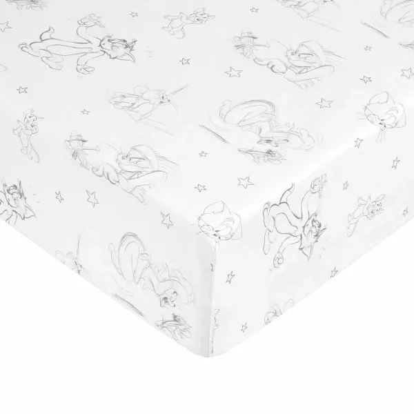 Fitted bottom sheet Tom & Jerry Multicolour Single