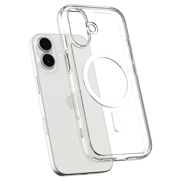 Spigen Ultra Hybrid Mag MagSafe - Case for iPhone 17 (Clear/White)  