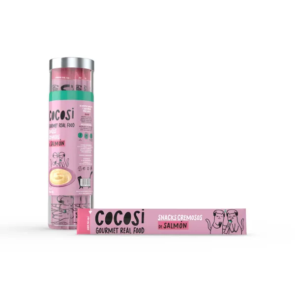 Snack for Cats Cocosi Gourmet Real Food Lašišos raudonumo spalva 10 Dalys (8 vnt.)