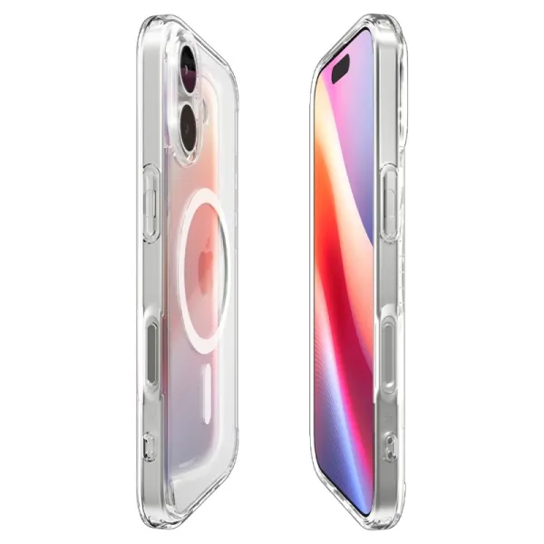 Spigen Ultra Hybrid Mag MagSafe - Case for iPhone 17 (Clear/White)  