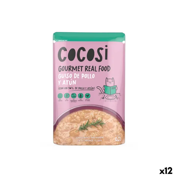 Kaķu barība Cocosi Gourmet Real Food 40 g Tunzivis 12 gb.