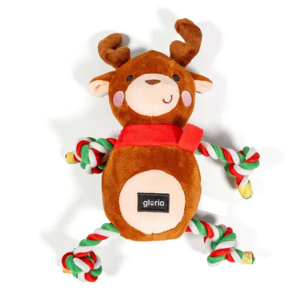 Minkštas žaislas šunims Gloria XMAS RUDOLF Ruda