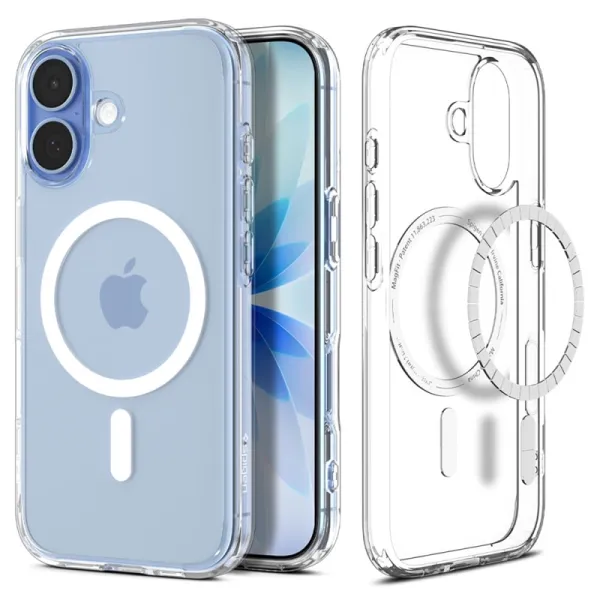 Spigen Ultra Hybrid Mag MagSafe - Case for iPhone 17 (Clear/White)  