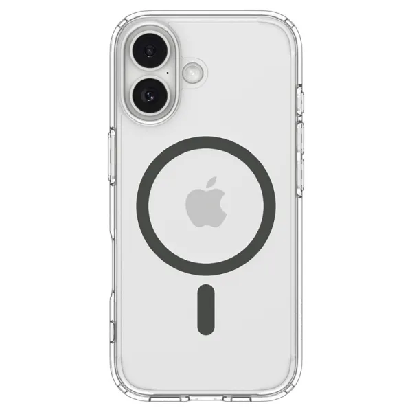 Spigen Ultra Hybrid Mag MagSafe - Case for iPhone 17 (Clear/Graphite)  