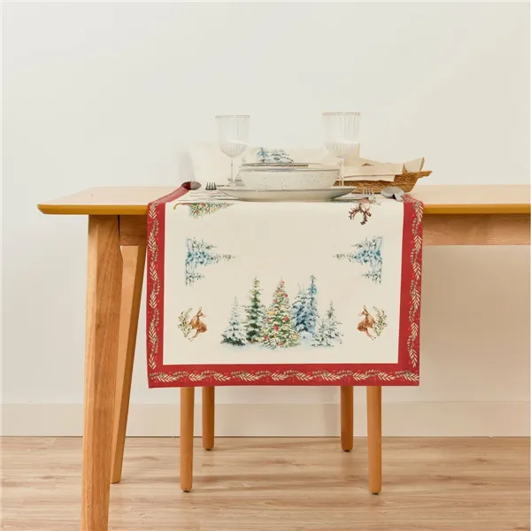 Table Runner Belum Christmas Landscape Multicolour 45 x 140 cm