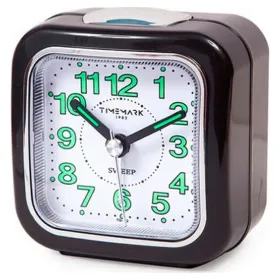 Analoginis žadintuvas Timemark Juoda Tylus su garsu Nakties režimas (7.5 x 8 x 4.5 cm)