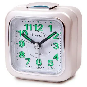 Analoginis žadintuvas Timemark Balta Tylus su garsu Nakties režimas (7.5 x 8 x 4.5 cm)