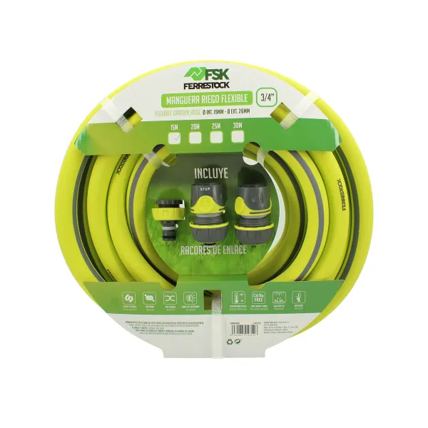 Шланг Ferrestock 3/4" полиэстер 15 m Ø 19 mm Гибкий