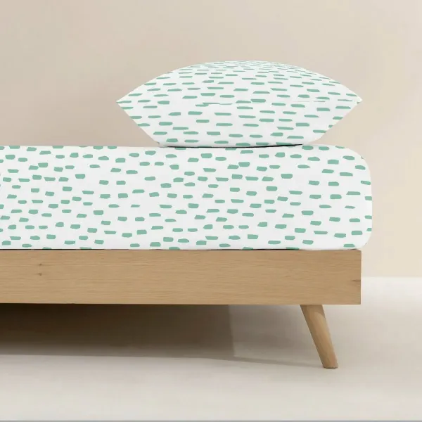 Fitted bottom sheet Kids&Cotton Urko Multicolour Single