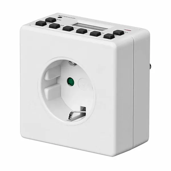 Pistoke digitaalisella ajastimella NIMO 250 V 16 A 10 A Viikoittain